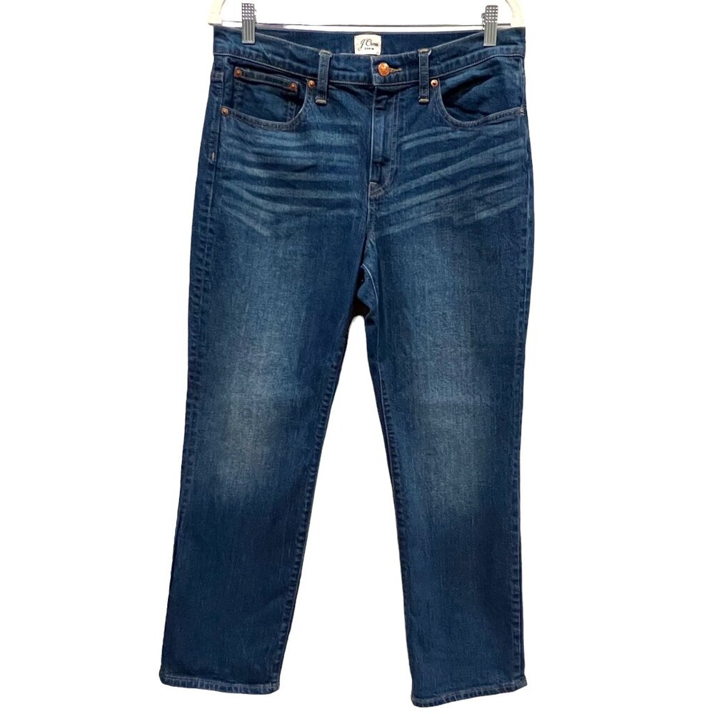 J Crew Cropped Slim Boyfriend Jean, Med Wash, 29